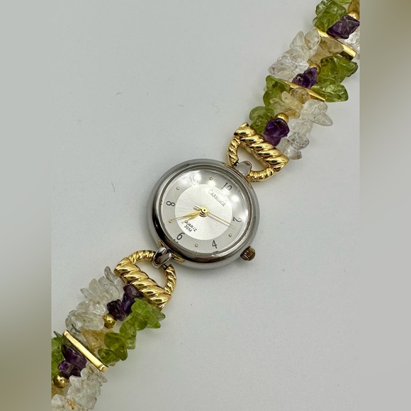 Vtg Crystal Watch - Picture 1 of 8